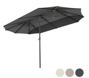 LifeGoods Dubbele Parasol - 270x460cm