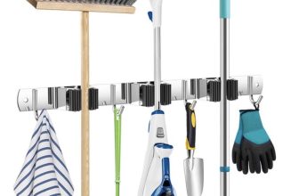 SODEAL Luxe Wandhouder - Steelklem - Bezem Ophangsysteem - Bezemhouder Opbergsysteem voor Gereedschap