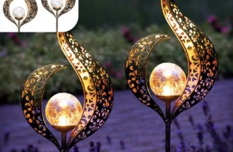 Tuinverlichting op Zonneenergie Buiten – Led Buitenverlichting met Sensor - Tuinfakkel - Tuinsteker - Brons kleurig Metaal